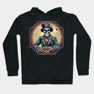 Skeleton poker player Hoodie